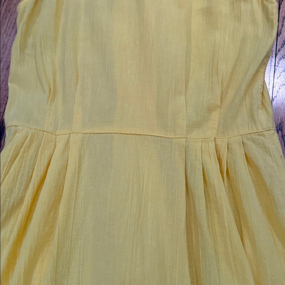 Vintage Ports sz 10 (fits smaller) Marigold Yellow Sleeveless Shirtdress pockets - Picture 13 of 13